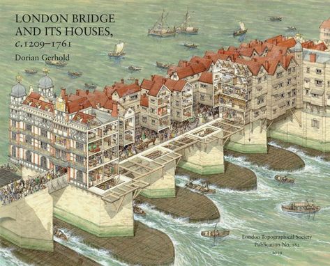 Historical London, Medieval Ages, London History, Lake Havasu City, Fantasy City, London Bridge, Old London, Ancient Architecture, Houses For Sale