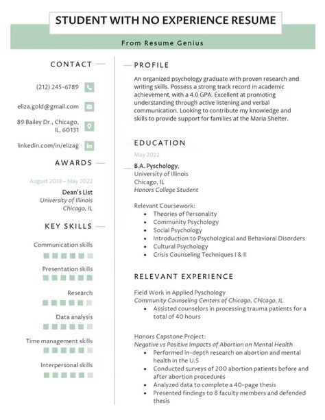 How to Make a Resume With No Experience (With Examples) No Experience Resume, Resume With No Experience, Cv Resume Sample, Community Psychology, Resume Template Download, Cv Sample, Resume Summary Examples, Job Resume Samples, Resume No Experience