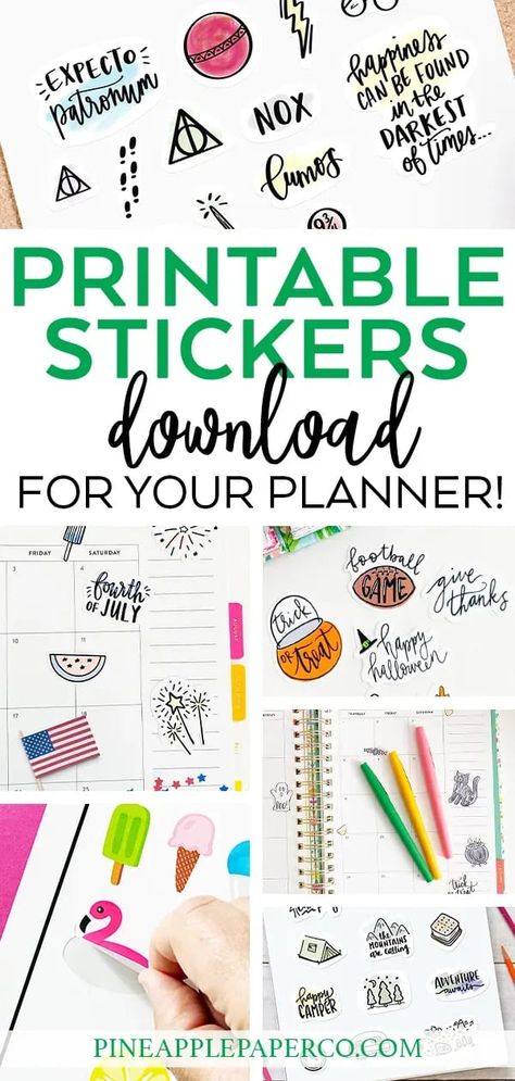 FREE Printable Stickers to Download, Print, and Cut for Planners, Labels, Notebooks, School, and MORE! #stickers #printablestickers #plannerstickers #freestickers #freeprintables Svg Stickers Free, Free Stickers Printables, Kid Worksheets, Free Printable Sticker, Vision Journal, Notebooks School, Download Stickers, Disney Big Hero 6, Journaling Printables