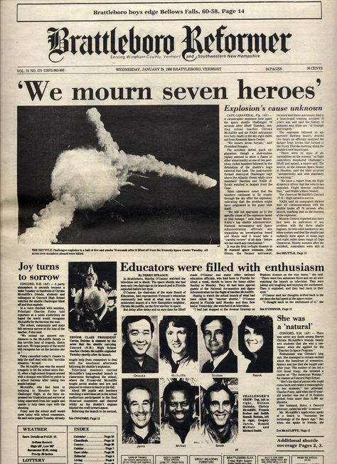 Dear God, I was terribly lost When the galaxies crossed And the sun went dark. But dear God, You're the only North Star I would follow this far. Challenger Explosion, Space Shuttle Challenger, Nasa Space Shuttle, Newspaper Headlines, Historical Newspaper, Hilarious Photos, Vintage Newspaper, Headline News, Steampunk Wedding