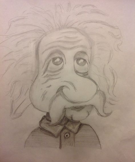 Albert Einstein - Caricature - http://dunway.com/ Albert Einstein Drawing, Einstein Drawing, How To Draw Caricatures, Draw Caricatures, Philosophy Of Science, Modern Physics, Theory Of Relativity, Caricature Drawing, Learn How To Draw