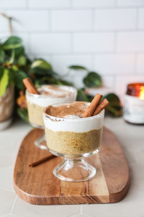 Pumpkin Chia Pudding Chia Pudding Dessert, Fiber Breakfast, Makers Diet, Pumpkin Chia Pudding, Breakfast Pudding, Work Breakfast, Cinnamon Granola, Breakfast Recipies, Chia Recipe