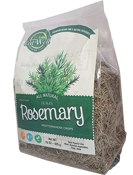 Amazon.com: EAT WELL PREMIUM FOODS Rosemary Leaves |15 oz - Bag| Whole Dried Rosemary Spice (Rosmarinus officinalis) | Natural: Baby Dry Rosemary, Turkish Spices, Rosemary Tea, Dried Rosemary, Healthy Natural Hair Growth, Rosemary Leaves, Premium Food, How To Dry Rosemary, Rosmarinus Officinalis