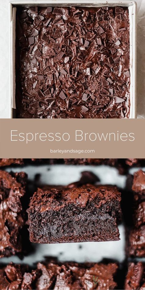 Resep Starbuck, Espresso Brownies, Shot Of Espresso, Cake Mug, Chocolate Espresso, Melted Chocolate, Think Food, Baking Sweets, Eat Dessert First