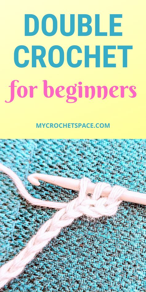 Beginner Crochet Stitches Learning, Single Double Triple Crochet Pattern, Double Stitch Crochet Tutorial, Crochet Practice For Beginners, How To Make A Double Crochet Stitch, How To Do Double Crochet Stitch, Crochet Dc Stitch, Basic Crochet Stitches For Beginners Tutorial, Crochet Slip Stitch Tutorials