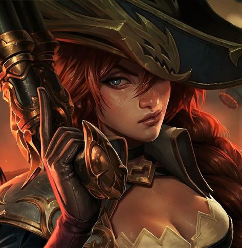 #missfortune #icons #icon #aesthetic #gaming #pfp #leagueoflegends #leagueoflegendsicon #lol #leagueoflegendspfp #leagueicon #lolpfp #edit Liga Legend, Pirate Queen, Miss Fortune, Pirate Art, Black And White Cartoon, League Of Legends Characters, Samurai Art, Lol League Of Legends, Gua Sha