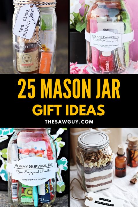 Mason Jar Messages Note Gifts, Mason Jar Raffle Ideas, Party Favors In A Jar, Mason Jar Birthday Gift Ideas, Mason Jar Prizes, Birthday In A Jar Ideas, Mason Jar Gift Ideas For Teachers, Gifts In A Mason Jar Ideas, Mason Jar Picture Ideas