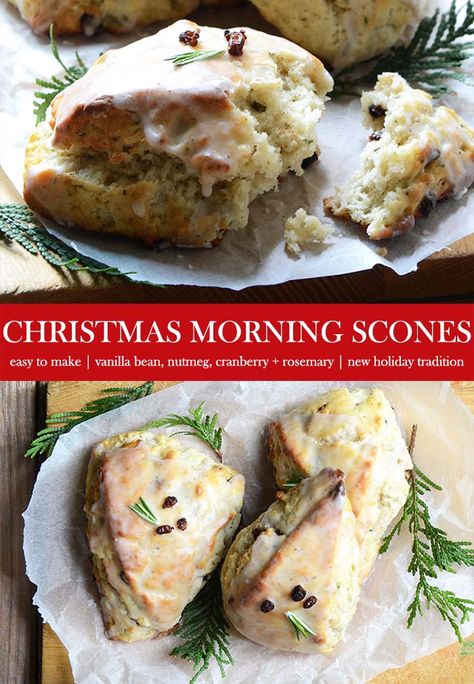 Christmas Scones, Rosemary Scones, Winter Foods, Christmas Morning Breakfast, Scones Recipe, Christmas Brunch, Christmas Breakfast, Scone Recipe, Easy Christmas