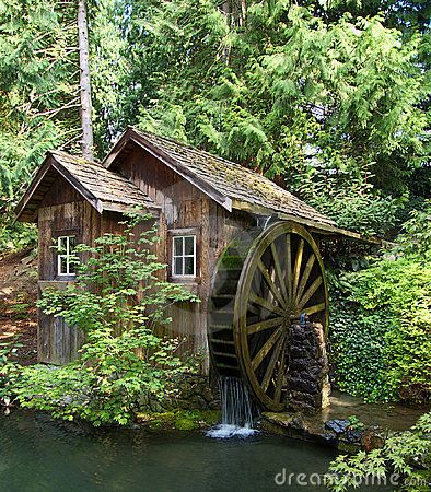 Old Grist Mill, Water Wheels, Interesting Objects, Cool Tree Houses, Grist Mill, Cabin House, Water Powers, Water Mill, Cob House