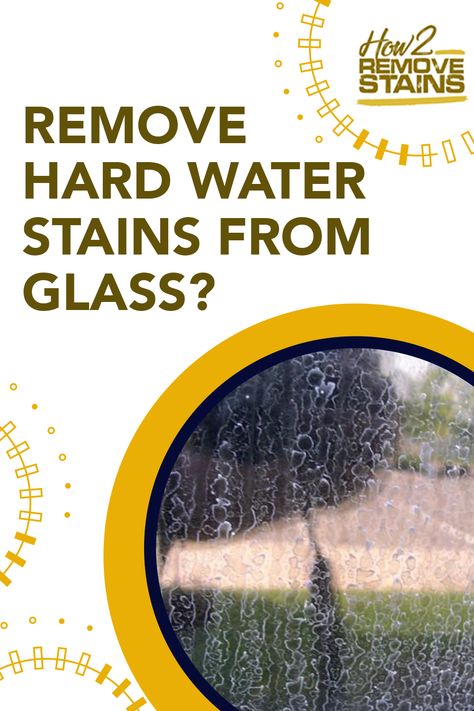 Hard water stains can appear as whitish, cloudy spots on glass surfaces. This is brought about by the build-up of alkaline and other minerals in the w... - Find the answer at How2RemoveStains.com Remove Water Spots, Remove Water Stains, Hard Water Spots, Calcium Deposits, Enzyme Cleaner, Hard Water Stain Remover, Hard Water Stains, Remove Stains, Plastic Windows