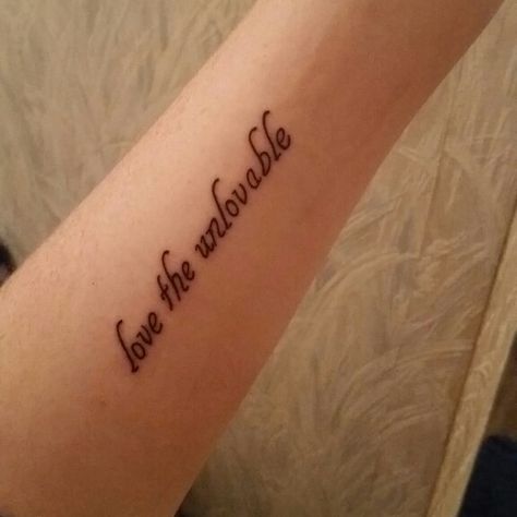 My first tattoo. These words have been with me for a long time, and I'm incredibly happy to finally have them on me. #tattoo #words #quote #bible #God #meaning #love #littletattoos Me Tattoo Words, Tattoo Words, Me Tattoo, Little Tattoos, First Tattoo, I Tattoo, Tattoo Quotes, Tattoo Ideas, Meant To Be