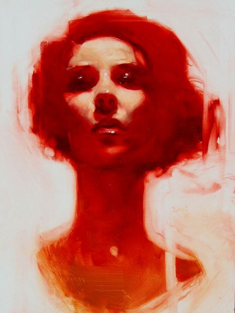 "Woman in Red" - Michael Carson {contemporary figurative #expressionist artist beautiful female head face portrait painting} Michael Carson, Woman In Red, Art Et Illustration, 영감을 주는 캐릭터, Figure Painting, Figurative Art, Portrait Art, Painting Inspiration, Portrait Painting