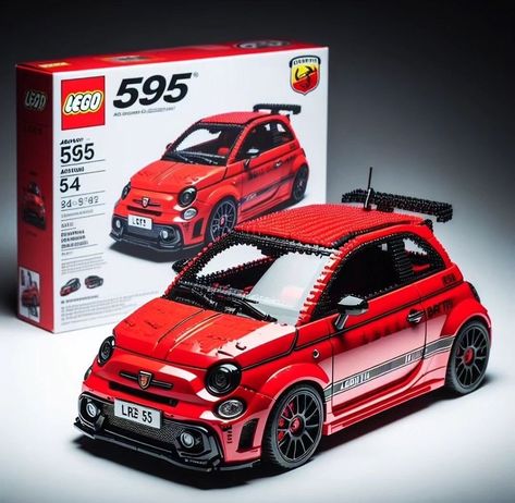 Interior Videos, Lego Wheels, Lego Technic Sets, Model Cars Collection, Lego Speed Champions, Lego Creative, Fiat Abarth, Hot Hatch, Lego Cars