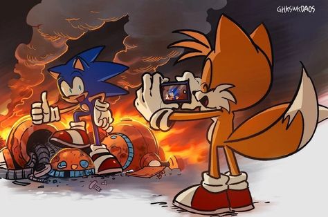 Sonic And Tails, Sonic Funny, Sonic Fan Characters, Sonic 3, Blue Hedgehog, Sonic Franchise, Sonic Adventure, Hedgehog Art, Sonic And Shadow