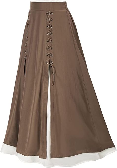 Long Brown Skirt, Victorian Skirt, Skirts Brown, Fest Outfits, Womens Maxi Skirts, Long Skirts For Women, Brown Skirts, Long Maxi Skirts, Beautiful Skirts