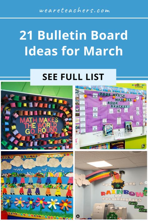 March Bulletin Board Ideas - St. Patrick's Day, Pi Day, Women's History Match Bulletin Boards, March Bulletin Boards Elementary, Fourth Grade Bulletin Boards, March Birthday Bulletin Board Ideas, Pi Day Bulletin Board Ideas, March Bulliten Boards, March Birthday Bulletin Boards, Shamrock Bulletin Board Ideas, At Patrick’s Day Bulletin Board