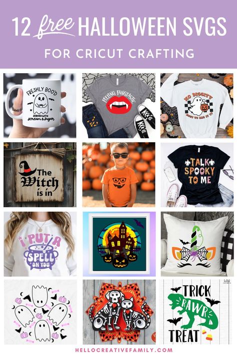 Halloween Cricut Crafts, Spooky Lettering, Free Halloween Svg, Halloween Resources, Halloween Cricut, Halloween Craft Ideas, Halloween Shirts Kids, Creative Kids Crafts, Activity Sheets For Kids