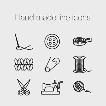 Sewing Hand, Sewing Logo, Zestaw Ikon, Logo Sewing, Hand Design, Trendy Sewing, 자수 디자인, Bullet Journal Doodles, Sewing Studio