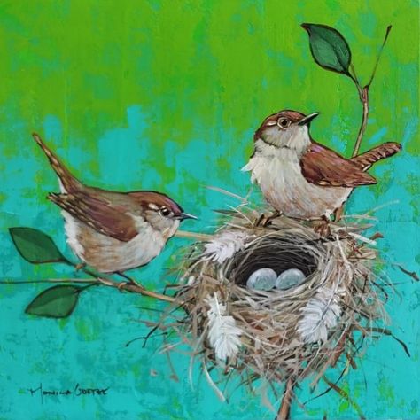 Bird Drawing Easy, Drawing Easy Pencil, Simple Bird Drawing, Shading Pencil, Bird Nests Art, Drawing S, Birds House, House Wren, Bird Painting Acrylic