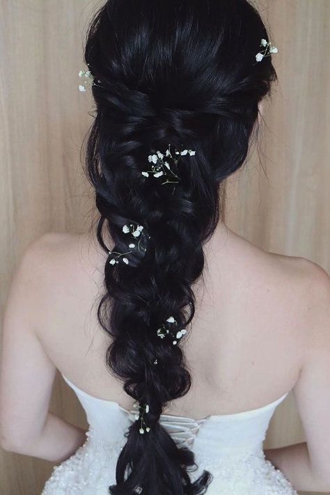 Trendy We Fryzurach, Black Wedding Hairstyles, Bridal Braids, Wedding Braids, Romantic Wedding Hair, Hairstyle Trends, Best Wedding Hairstyles, Long Hair Wedding Styles, Wedding Hairstyle