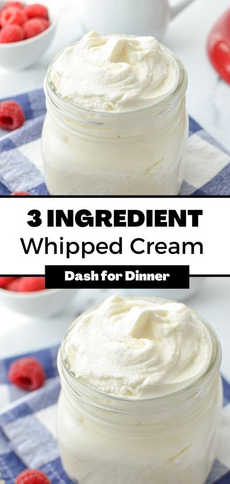 Homemade Cool Whip, Perfect Whipped Cream, Homemade Whipped Cream Recipe, Whipped Cream Recipe, Dessert Homemade, Recipes With Whipping Cream, Making Whipped Cream, Low Carb Sweeteners, Dessert Toppings