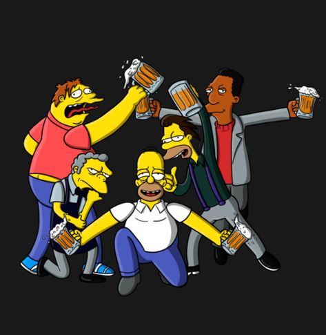 Homer Force, The Simpsons Homer Simpson Beer, Yellow Cartoon Characters, Most Popular Cartoons, Simpsons Drawings, Yellow Cartoon, Simpsons Characters, Simpsons Art, 90s Cartoons, The Simpson