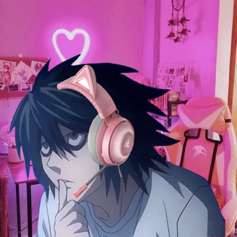 Gamer Anime Icon, Gamer Icon, Anime Gamer, Kawaii Drawing, L Lawliet, Cosplay Kawaii, Naruto Cosplay, Anime Memes, Anime Funny