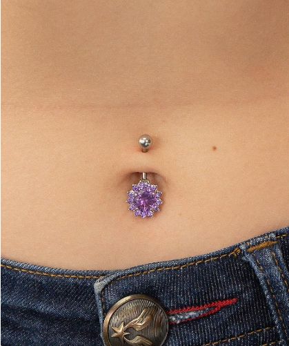 Amethyst Belly Button Piercing, Body Jewerly, Gold Belly Button Rings, Cute Belly Rings, Custom Birthstone Ring, Nose Ring Jewelry, Belly Piercing Jewelry, Cool Piercings, Dangle Belly Rings