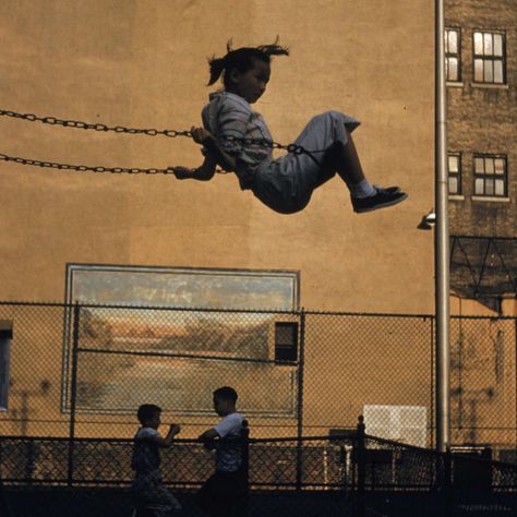 Stop Ruining Your Kids’ Playtime, Parents! -- Science of Us Ernst Haas, City Playground, Edward Steichen, Saul Leiter, William Eggleston, Robert Doisneau, Image Film, Vivian Maier, Color Film