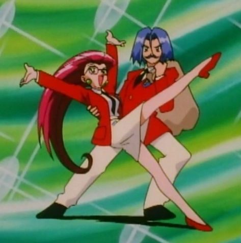 Team Rocket Disguises, Jessie And James Matching Pfp, James Team Rocket Pfp, Duo Characters, Jessie Team Rocket, Rocket Shipping, Jessie And James, James Pokemon, Jessie Pokemon