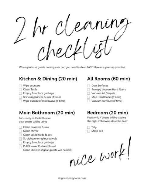 How To Clean Your House in 2 Hours or Less! (5 Easy Tips From a Procrastinator) Cleaning House In One Day, 2 Hour Cleaning Checklist, Clean Your House In 2 Hours, Clean House In A Day, Clean House In 2 Hours, Clean Whole House In 2 Hours, Clean Whole House In A Day, How To Clean House Quickly, Whole House Cleaning In One Day