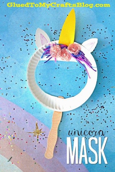 Paper Plate Unicorn Puppet Mask - Kid Craft Idea Paper Plate Unicorn, Unicorn Puppet, Assistant Teacher, Unicorn Craft, Unicorn Mask, Paper Plate Crafts For Kids, Diy Unicorn, Unicorn Crafts, Alphabet Crafts