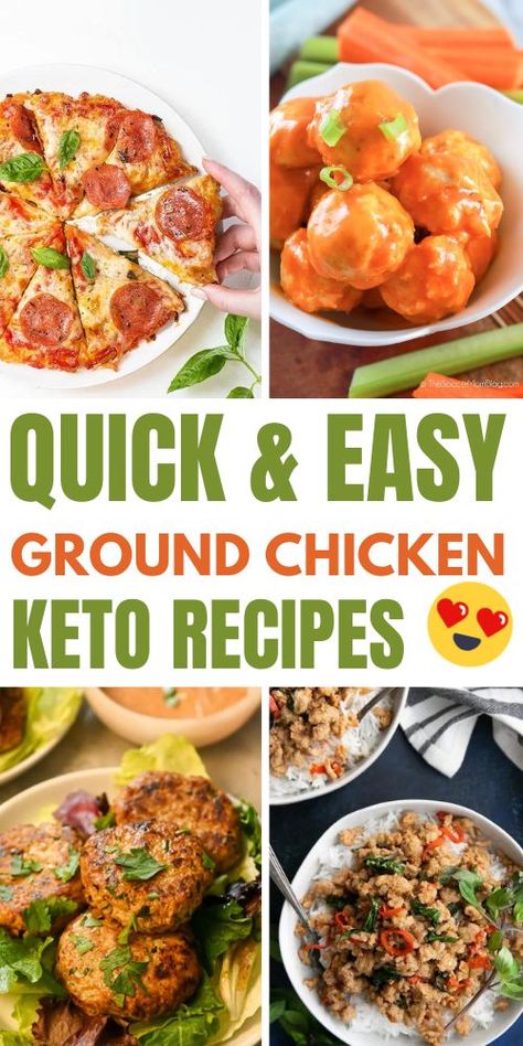 Are you looking for some keto ground chicken recipes to make for dinner? Then you'll love this post on 17 delicious low-carb ground chicken recipes. Keto Ground Chicken Recipes, Keto Ground Chicken, Ground Chicken Recipes For Dinner, Chicken Keto Recipes, Ground Chicken Recipes Healthy, Chicken Recipes Quick, Baked Greek Chicken, Chicken Keto, Bariatric Eating