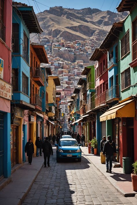 High Altitude Culture: Exploring the Vibrant Streets of La Paz Indigenous Architecture, Colonial Times, Colorful Textiles, Andes Mountains, Indigenous Culture, Melting Pot, High Altitude, Spanish Colonial, Cultural Experience