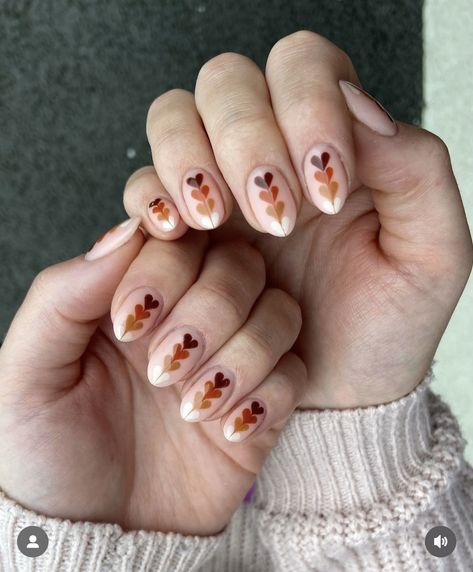 Fall Almond Nails, Turkey Nails, Fall Nail Ideas, Thanksgiving Nail Designs, Simple Fall Nails, Almond Nails Designs, Almond Nail, Thanksgiving Nails, Manicure Kit