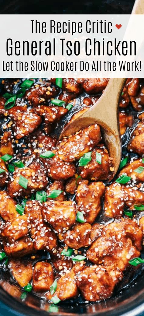 General Tao Chicken, Crockpot Recipes Ground Beef, General Tso's Chicken, Tso Chicken, Pizza Pockets, General Tso Chicken, Recipes Ground Beef, General Tso, Crockpot Dishes