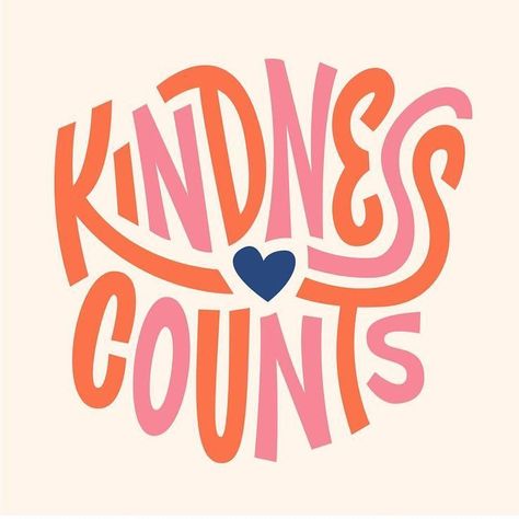 kindness counts | Inspirational Quotes | Pinned to Balerma Nutrition | #balermanutrition #quotes #motivation #inspiration #healthy #health #wellness #fitness #nutrition #lifestyle Kindness Counts, Inspiration Typographie, Kindness Quotes, Happy Words, Lettering Quotes, Typography Letters, Typography Inspiration, Random Acts Of Kindness, 로고 디자인