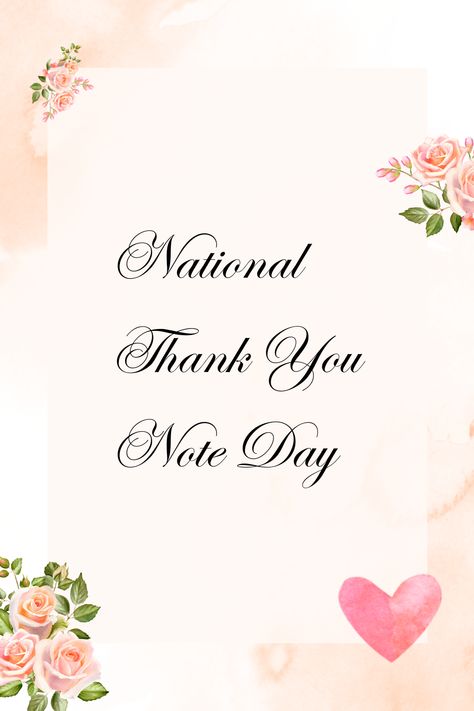 Celebrate National Thank You Note Day! December 26th, Thank You Notes, A Holiday, Holidays And Events, I Love It, Love It, Thank You, I Love, Holidays