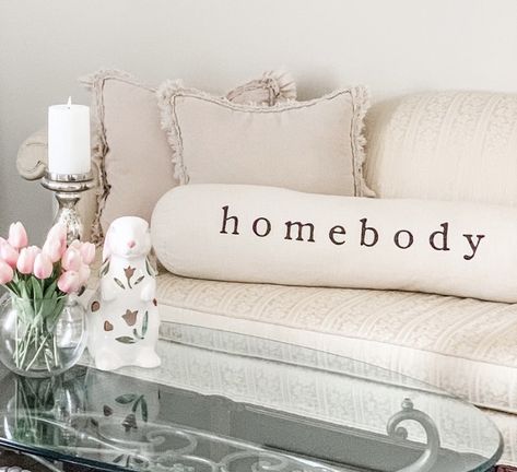 Homebody Pillow, Apartment Ideas, Bed Pillows, Living Room Decor, Pillow Cases, Room Decor, Apartment, Pillows, Living Room