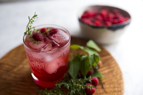 Raspberry Shrub Recipe, Shrub Drink, Raspberry Bushes, Shrub Recipe, Dark Chocolate Ice Cream, Long Driveway, Raspberry Bush, Drinking Vinegar, Homemade Soda