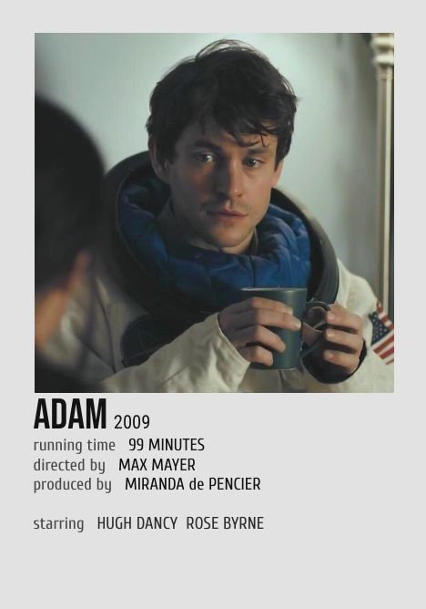 Hugh Dancy, Rose Byrne Adam 2009, Adams Movie, Rose Byrne, Information Poster, Polaroid Poster, Hugh Dancy, Pretty Please, Drama Film, Film Movie