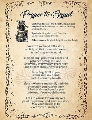 Brighid Invocation Prayer for Worship Ritual +Altar Offering Goddess Offerings, Brighid Goddess, Brigid Goddess, Invocation Prayer, Celtic Paganism, Goddess Brigid, Sacred Well, Goddess Of The Hearth, Goddess Magick