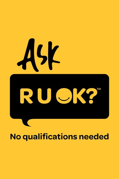 R U OK?Day (Thursday 8 September) is a reminder that a conversation could change a life. Life’s ups and downs happen to all of us. You don’t need to be an expert to have an R U OK? conversation. Listening and giving someone your time might be just what they need to help them through. Ask R U OK? No qualifications needed. Your genuine support can make a difference. Learn more at ruok.org.au #RUOKDay2022 RUOK? R U Ok Day, R U Ok, 8 September, Ups And Downs, All Of Us, Make A Difference, Life Coach, Need This, Ups