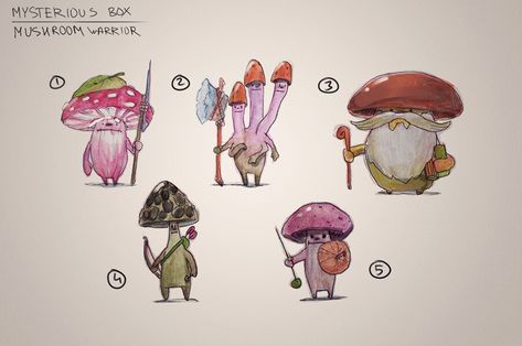 Mushroom Warrior Art, Mushroom Character Design Concept Art, Mushroom Monster Art, Mushroom People Art, Mushroom Concept Art, Mushroom Knight, Mushroom Character Design, Mushroom Fantasy Art, Mushroom Warrior