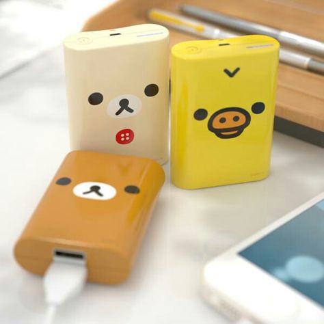 Kawaii charger packs Powerbank Aesthetic, Cute Powerbank, Squishies Diy, Kawaii School Supplies, Super Kawaii, Cute School Supplies, Kawaii Room, Kawaii Shop, All Things Cute