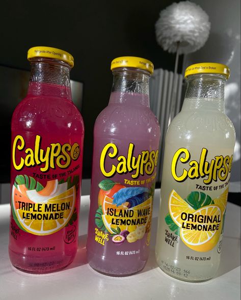 Calypso Lemonade Aesthetic, Calypso Drink, Calypso Aesthetic, Calypso Lemonade, American Drinks, Japanese Candy Snacks, Drinks Aesthetic, Art Random, Soul Food Dinner