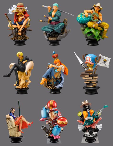 The Errant Cluster: One Piece Megahouse Chess Set Anime Figures One Piece, One Piece Figurines, One Piece Toys, One Piece Figures, Action Figure One Piece, Nerd Room, One Piece Figure, Anime Toys, Anime Figurines