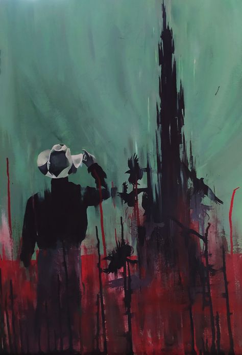 #darktower #roland #king #tower #darktowerart #art #stephenking #kingfanart #eddie #gunslinger #rose #abstract #cowboy #crows Roland Deschain Art, Dark Tower Comics, Dark Tower Art, Roland Deschain, Rose Abstract, The Dark Tower, Random Art, Crows, Stephen King