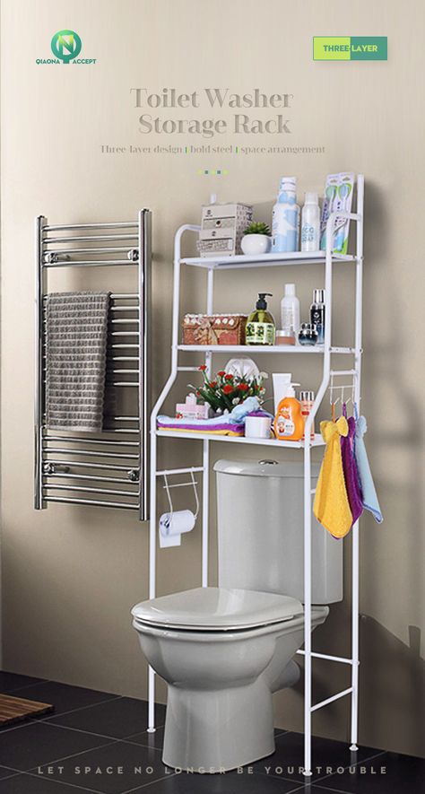 New 3 Layer Bathroom Rack Washing Machine Holder Shelf Storage Bathroom Cabinet Tower Shelf Bathroom Over The Toilet Rack - Buy 3-tier Closestool Rack Stand Storage Shelf Rack,Bathroom Shelf Rack,Over The Toilet Storage Rack Unit Product on Alibaba.com Over The Toilet Rack, Foldable Wardrobe, Bathroom Space Saver, Portable Closet, Shower Organization, Kitchens And Bedrooms, Toilet Storage, Shower Shelves, Bathroom Rack