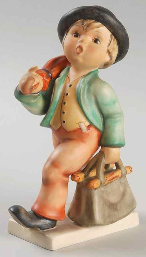 Merry Wanderer Tm6-Merry Wanderer - No Box by M.I. Hummel | Replacements, Ltd. Hummel Figurines Antiques, Goebel Hummel, Hummel Figurines, Artist Models, Tableware Accessories, Puppy Love, Figurines, Collectibles, Turn Ons